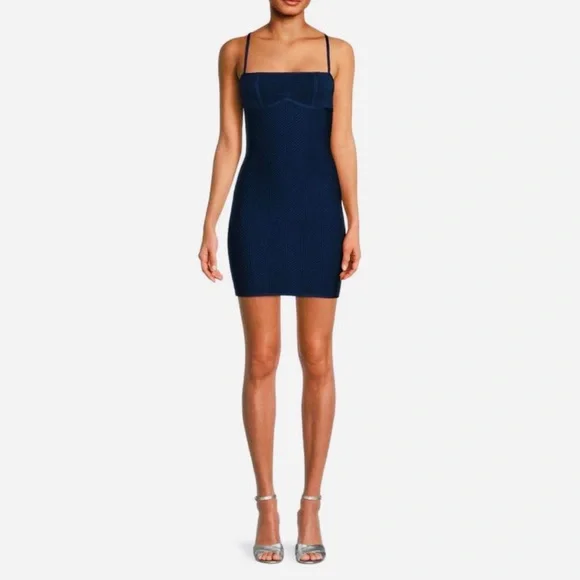HERVÉ LÉGER NEW DRESSnew with tags blue navy size L NWT party/ cocktai…